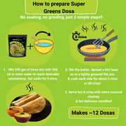 Instant Supergreen Dosa Mix With Energy Booster